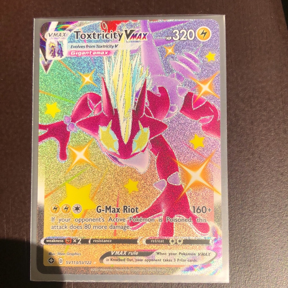 Rainbow Rare Shiny Toxtricity Vmax (Full Art)